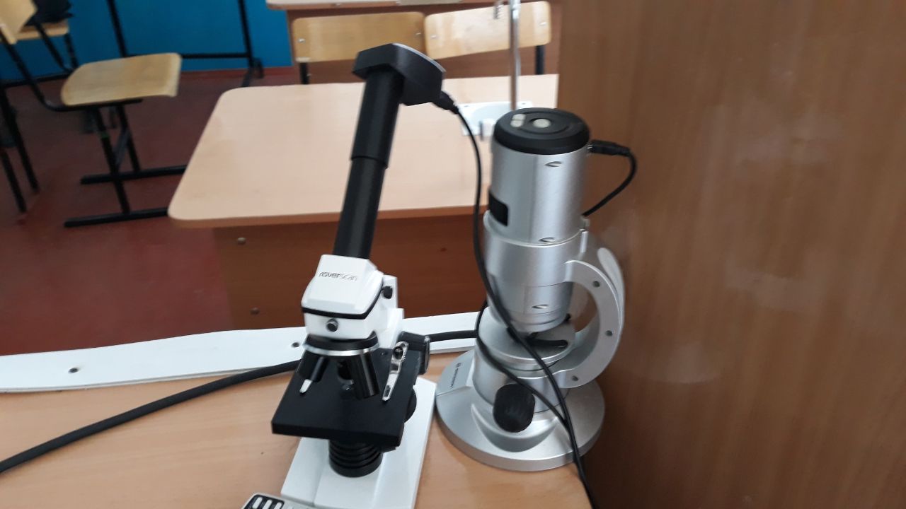 микроскопы кабинета биологии
